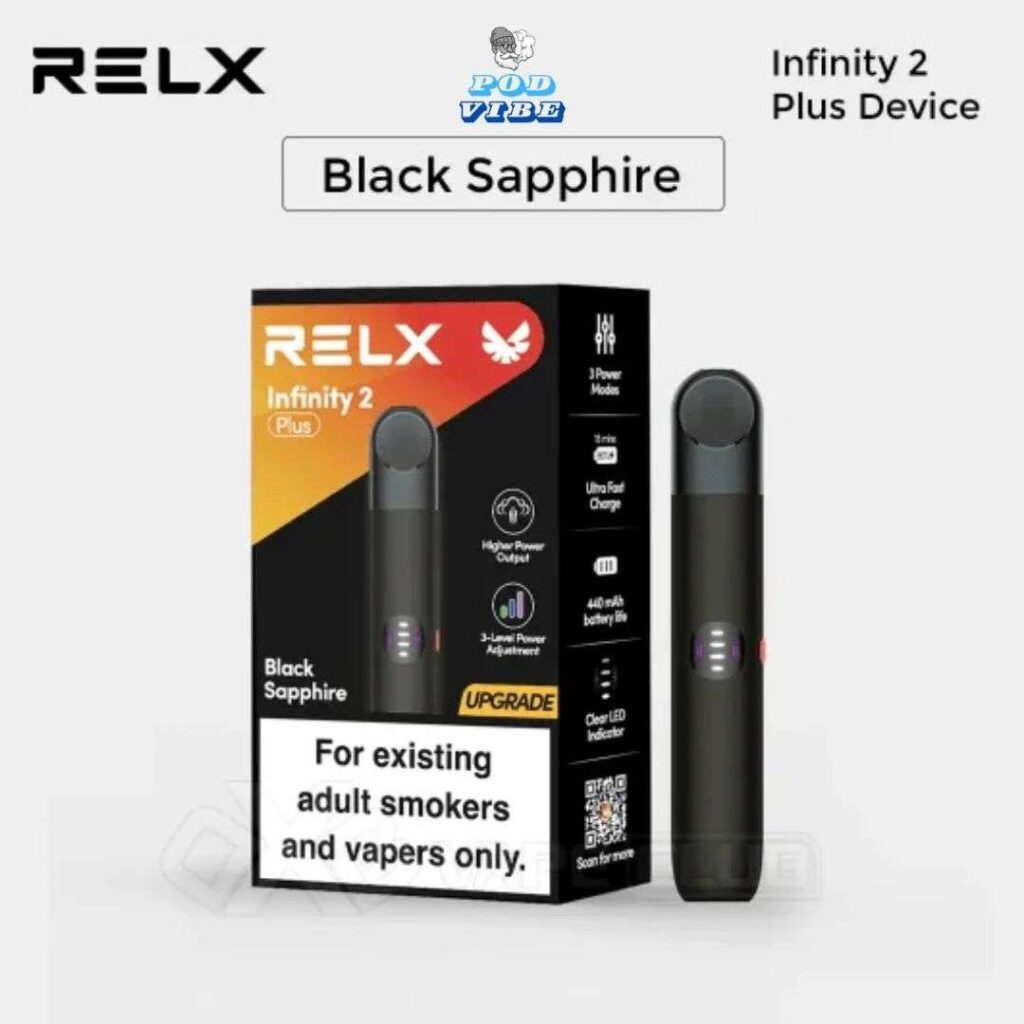 RELX Infinity 2 Plus Black Sapphire - iqos-uae.ae