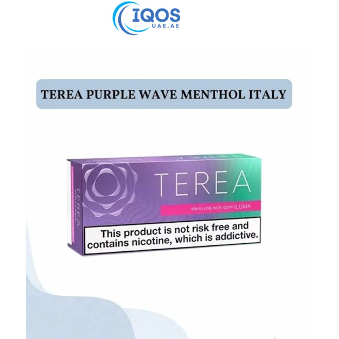 IQOS TEREA Purple Wave Menthol Italy Dubai UAE IQOS TEREA Purple Wave Menthol Italy
