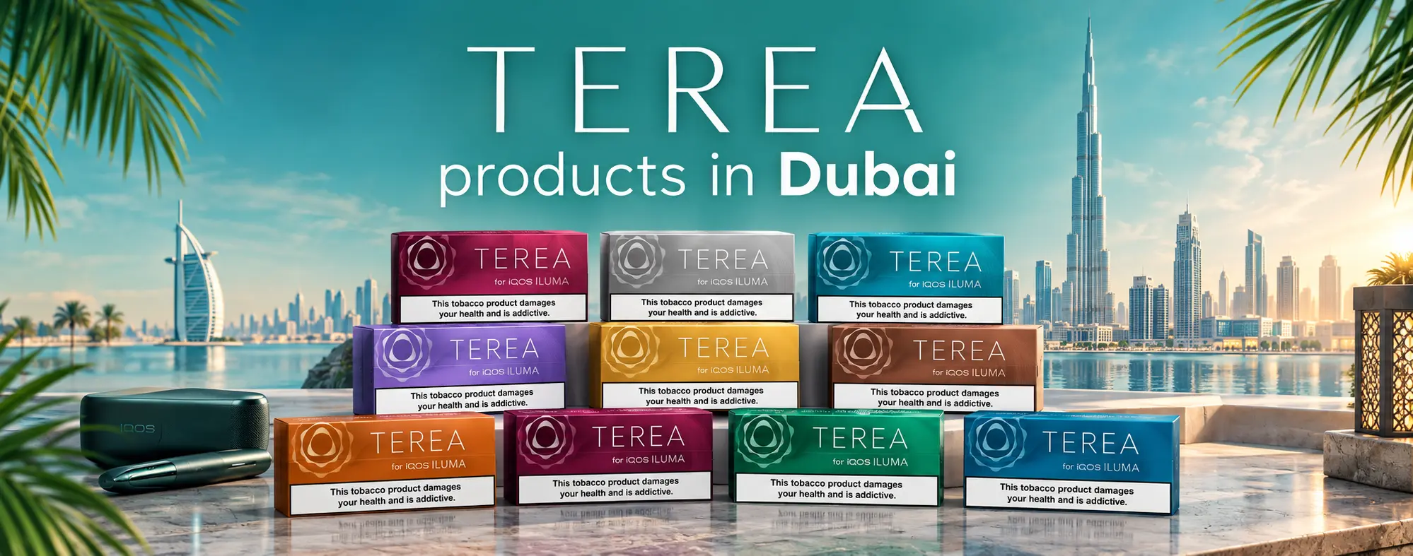TEREA Dubai Skyline Product Display